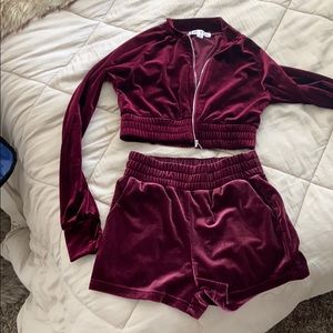 Two piece short sweat set